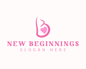 Birth - Pregnant Woman Maternity logo design