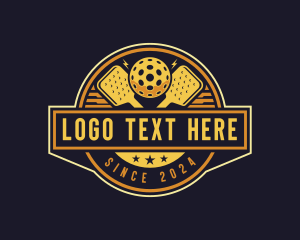 Paddle Tennis - Pickleball Athletic League logo design