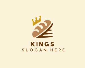 Crown Bread Loaf  logo design