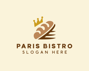 Crown Bread Loaf  logo design