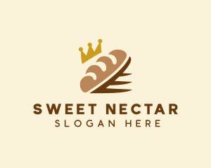 Crown Bread Loaf  logo design