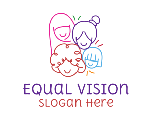 Equality - Colorful Women's Day logo design