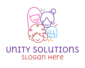 United - Colorful Women's Day logo design