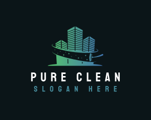 Squeegee Building Cleaning logo design