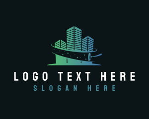 Tidy - Squeegee Building Cleaning logo design