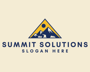 Mountain Explorer Triangle logo design