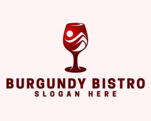 Red Wine Liquor logo design