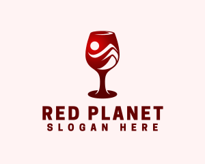 Red Wine Liquor logo design