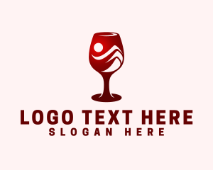 Liquor - Red Wine Liquor logo design