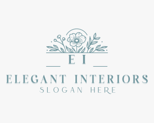 Flower Wedding Styling logo design