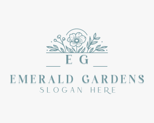 Flower Wedding Styling logo design