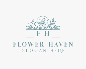 Flower Wedding Styling logo design