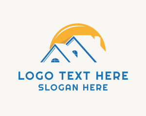 Land Developer - Housing Realty Roof logo design