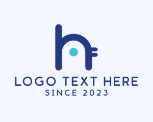 Letter H - Cute Bird Letter H logo design
