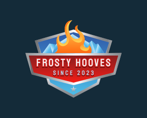 Fire Ice Heating logo design