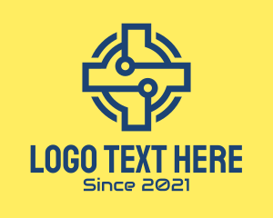 High Tech - Blue Digital Clinic logo design