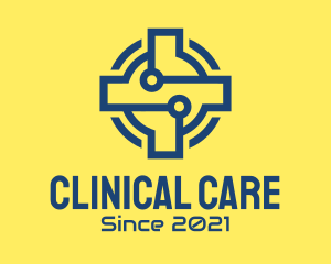 Clinical - Blue Digital Clinic logo design