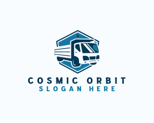 Logistics Truck Construction logo design