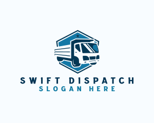 Dispatch - Logistics Truck Construction logo design