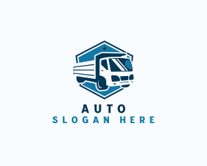 Logistics Truck Construction logo design