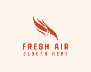 Fire Wave Heating logo design