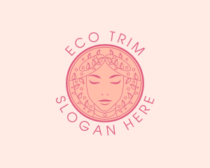 Eco Woman Wellness Fashion logo design