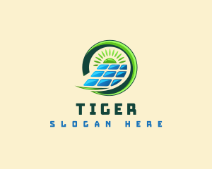 Solar Panel Energy Logo