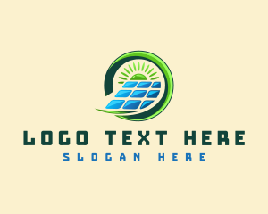 Efficiency - Solar Panel Energy logo design