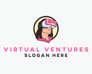 Virtual Gamer Girl logo design