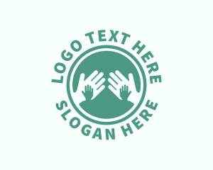 Caregiver - Hands Support Foundation logo design