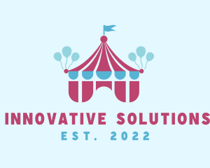 Attractions - Balloons Carnival Tent logo design