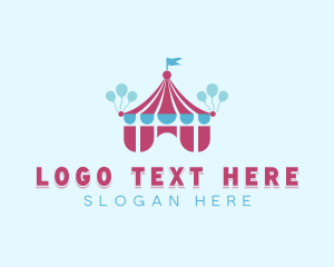 Fair - Balloons Carnival Tent logo design