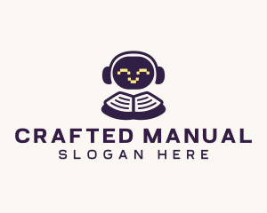 Manual - Cute Robot Learning logo design