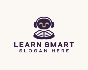 Cute Robot Learning logo design