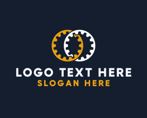 Clenched - Mechanical Gear Machine logo design