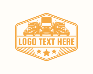 Freight - Mover Freight Truck logo design