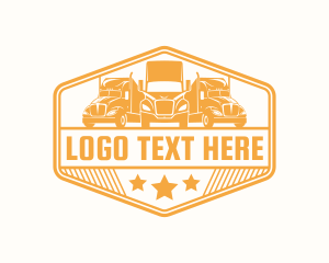 Delivery - Mover Freight Truck logo design