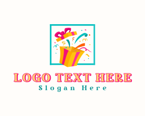 Present - Surprise Gift Box logo design