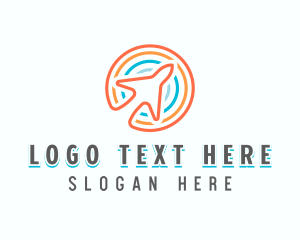 Globe - Plane Globe Travel logo design