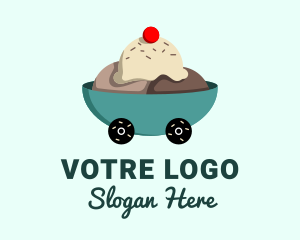 Ice Cream Delivery Logo