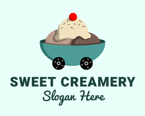 Ice Cream Delivery logo design