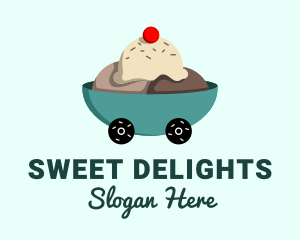 Ice Cream Delivery logo design