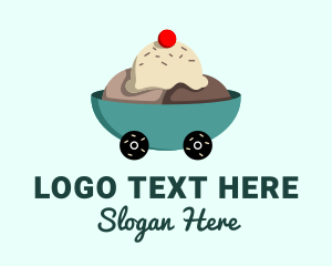 Ice Cream Delivery Logo