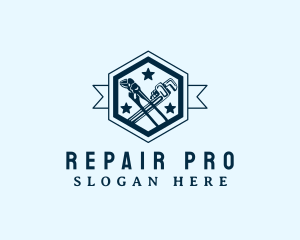 Plumbing Repair Tools logo design