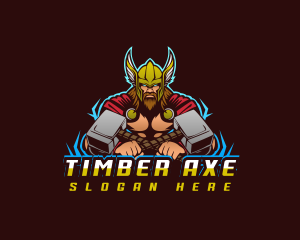 Thor Thunder God logo design