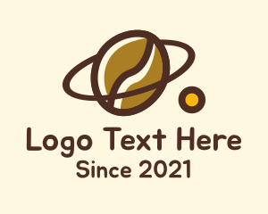 Outerspace - Coffee Bean Planet logo design