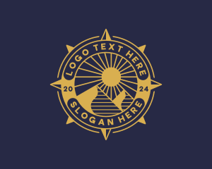 Exploration - Compass Navigation Travel logo design