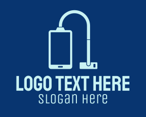 Modern - Vacuum Cleaner Phone logo design