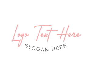 Blogger - Simple Cursive Wordmark logo design