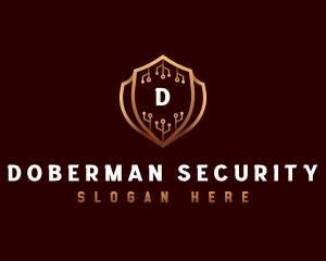 Cyber Security Protection logo design